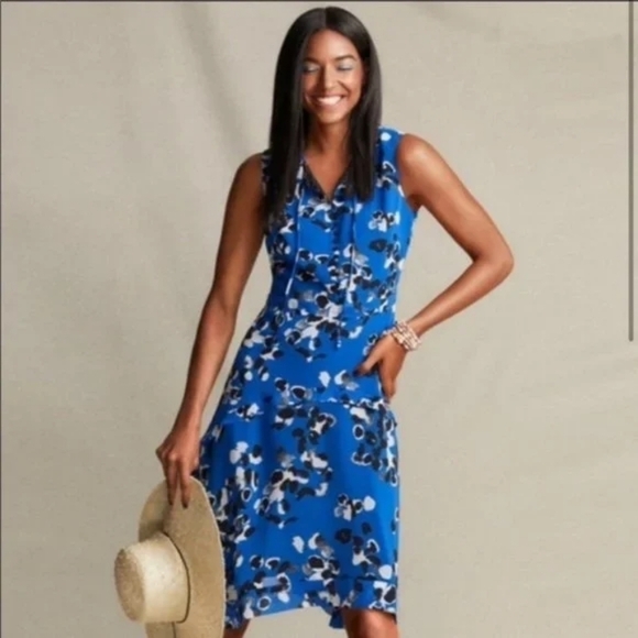 CAbi Dresses & Skirts - 🔥CABI #5576 Untamed Electric Blue Floral Dress, Size M